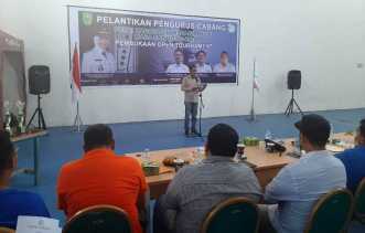 Wakili Bupati Inhu, Paino Hadiri Pelantikan Pengurus Persatuan Olahraga Domino Indonesia Inhu