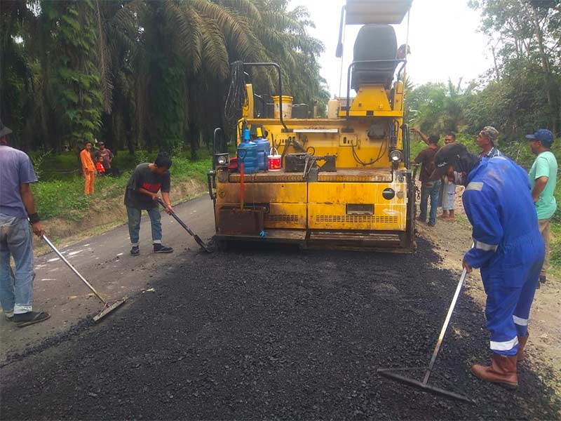 Tahun 2019, Pemkab Inhu Kucurkan Anggaran Rp67,7 M untuk Pembangunan Jalan Kabupaten