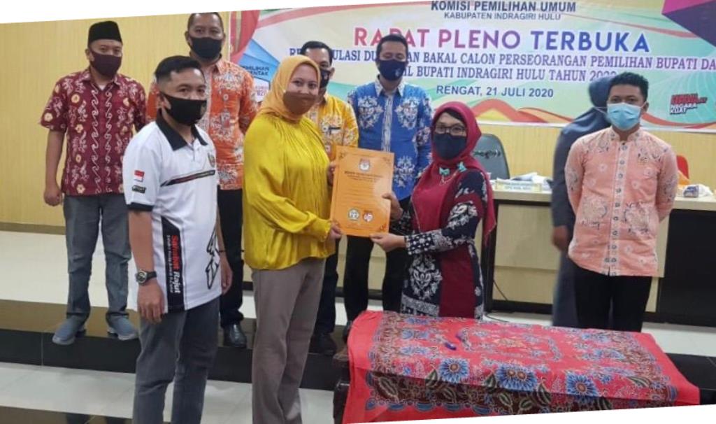Pleno Verifikasi Faktual KPU, Rezita Meylani Yopi-Junaidi Rachmat Melenggang ke Pilkada Inhu