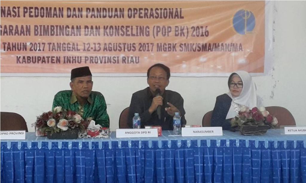 Anggota DPD RI, Gafar Usman Akan Teruskan Aspirasi Guru BK Agar Diangkat PNS Oleh Pemerintah