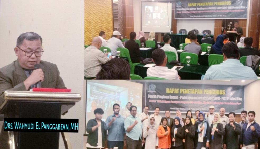Wahyudi El Panggabean Pimpin DPD Perhimpunan Jurnalis Siber Provinsi Riau