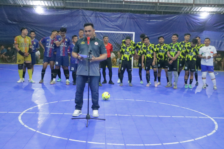 Kapolres Inhu Buka Turnamen Futsal Hari Bhayangkara Ke-78
