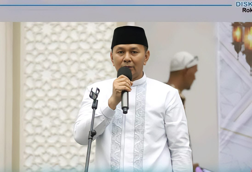 Wakil Bupati Rohul Hadiri Safari Ramadhan Pemprov Riau Di Desa Ngaso