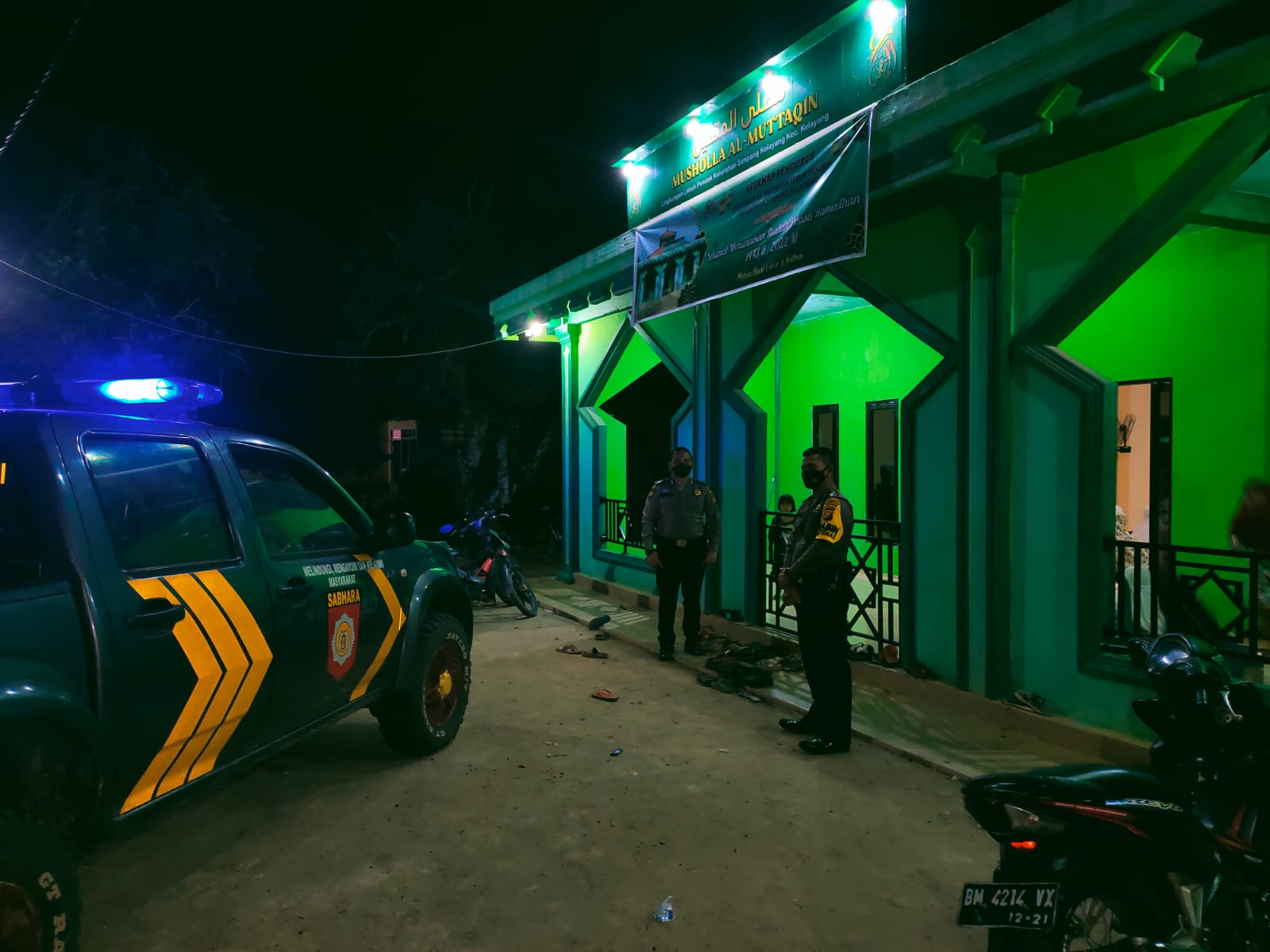 Amankan Shalat Subuh dan Antisipasi C3, Polsek Kelayang Gelar Patroli