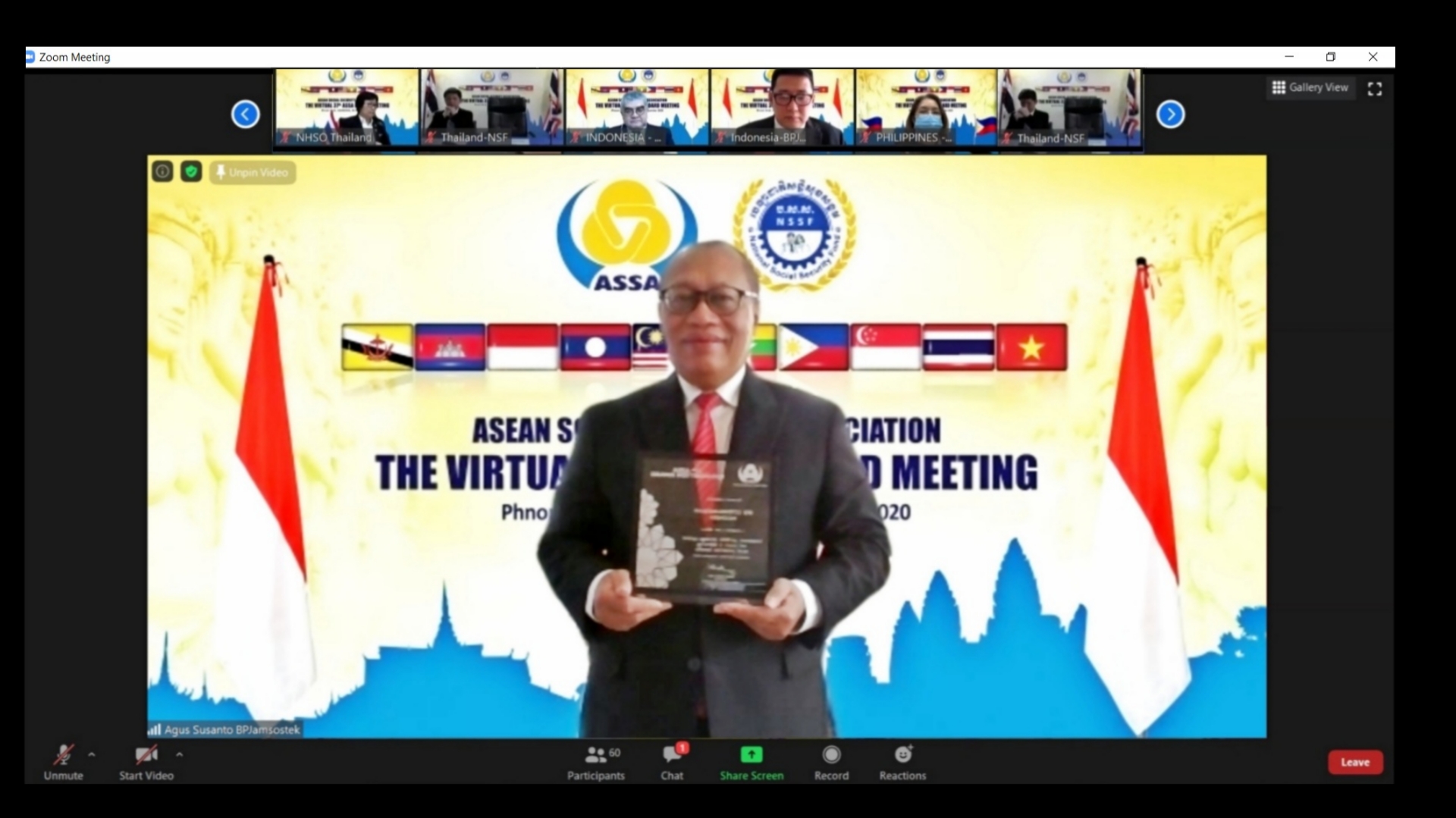 Investasi BPJAMSOSTEK Dianugerahi Governance Award oleh Organisasi Jaminan Sosial se-ASEAN