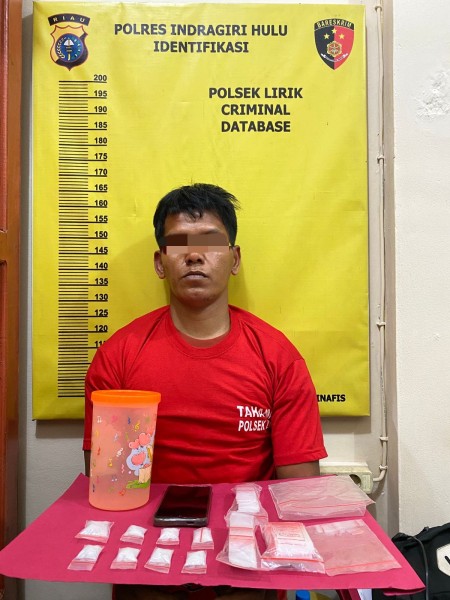 Mantan Jambret Beralih Jadi Bandar Sabu, Polsek Lirik Tangkap Asep di Rumah Orang Tua