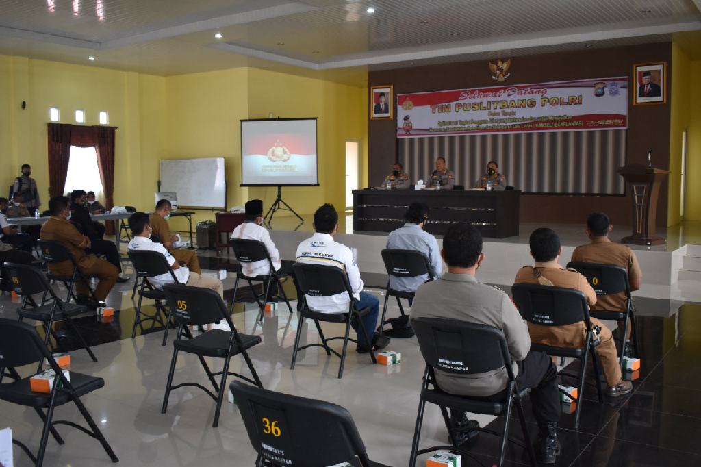 Tim Puslitbang Polri Gelar FGD di Polres Kampar Tentang Pengguna Jalan yang Berkeselamatan