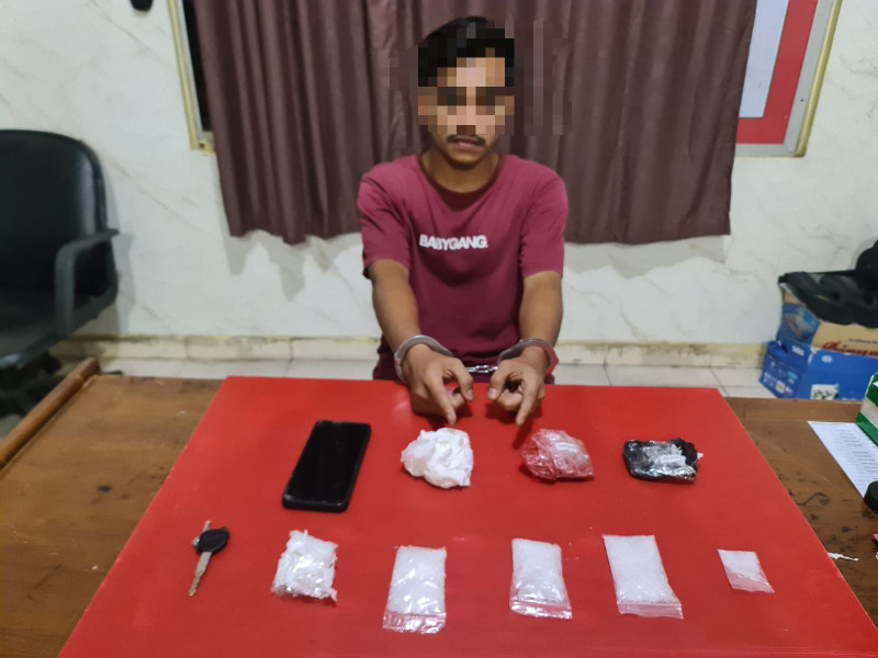 Serius Berantas Peredaran Narkoba, Tim Mata Elang Polres Kuansing Ungkap Peredaran 110 Gram Shabu