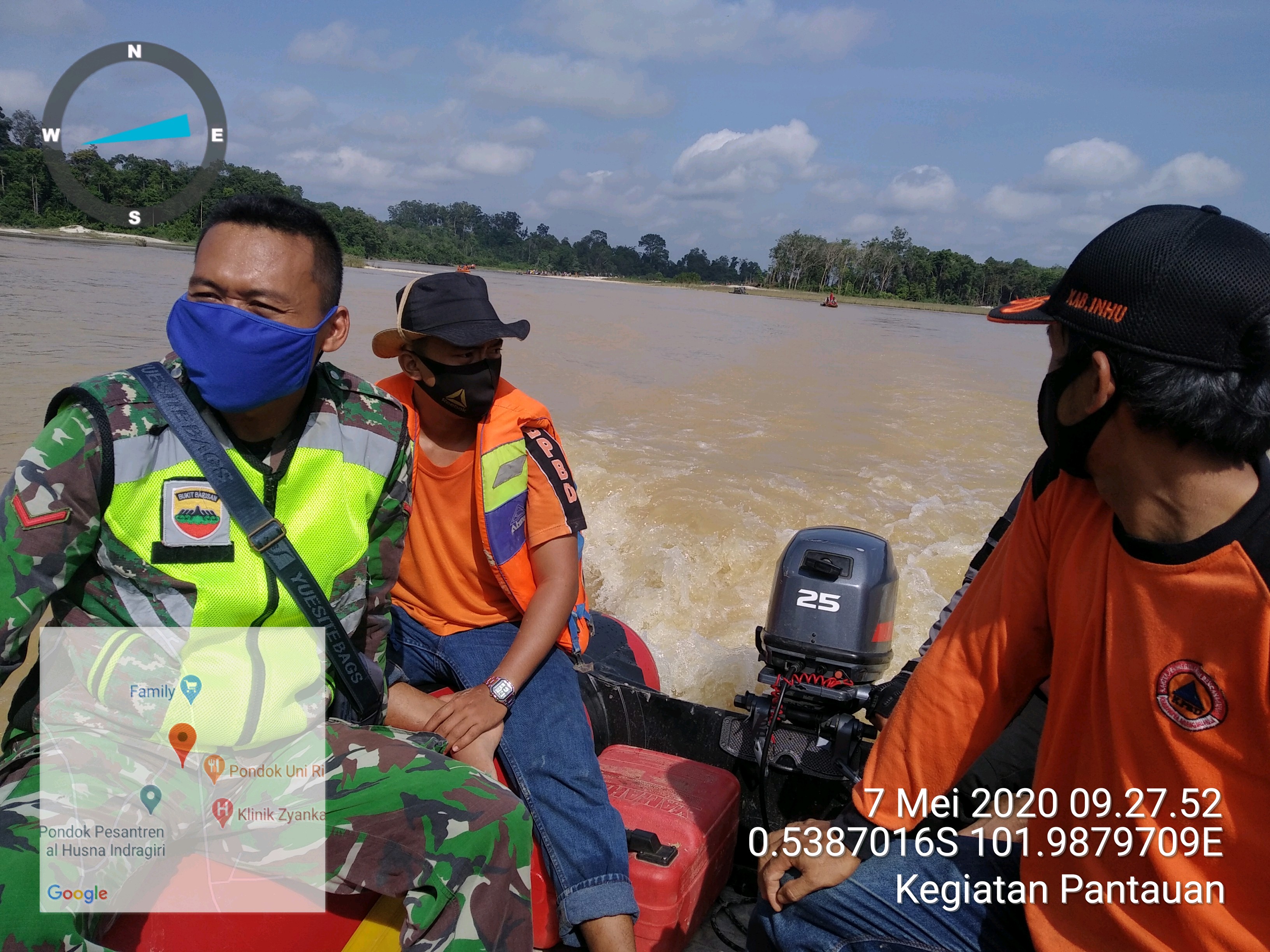Upaya Pencarian Korban Tenggelam, Seluruh Personel Masih Lakukan Pencarian Menyisir Sungai