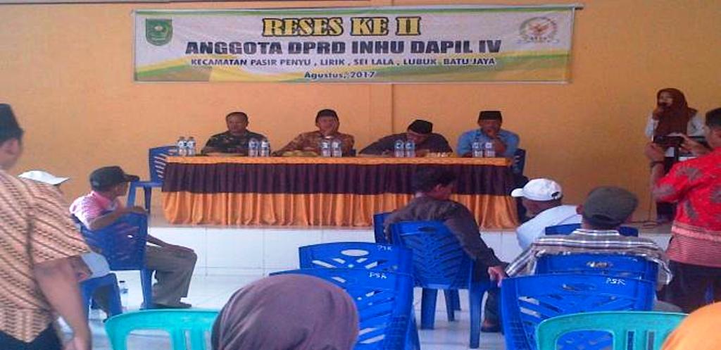 Dua Anggota DPRD Inhu Gelar Reses Ke ll di Desa Pasir Ringgit