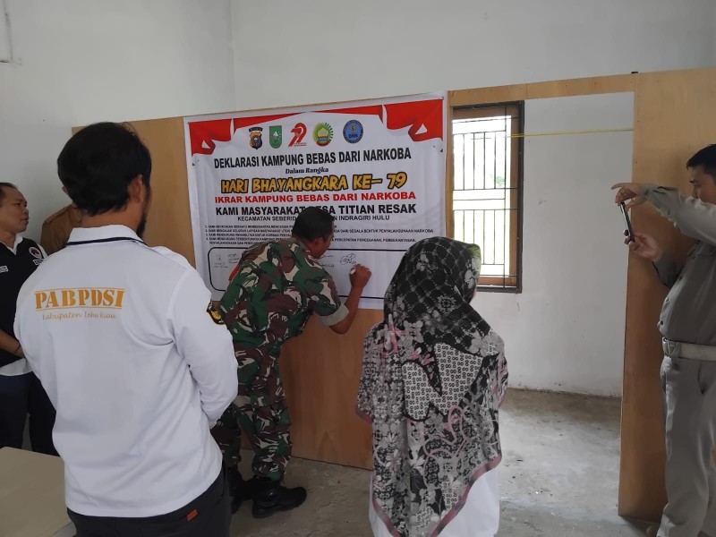 Dengan Semangat Bersama, Titian Resak Mantap Menuju Desa Tanpa Narkoba