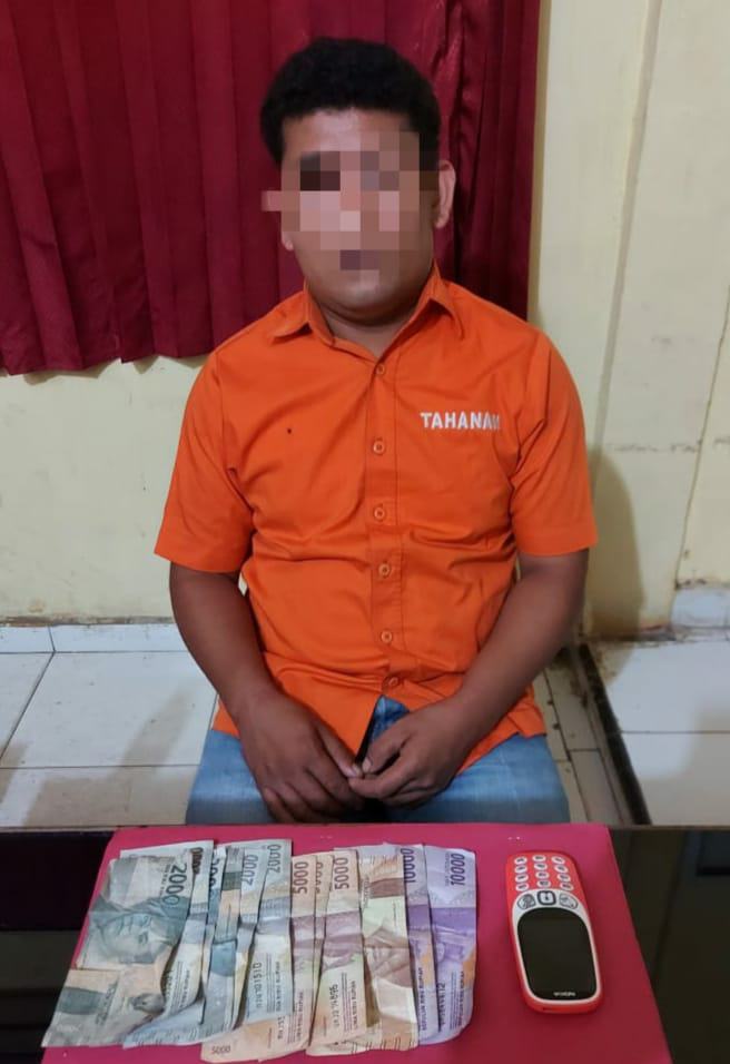 Pelaku Judi Togel di Desa Talang Danto Ditangkap Reskrim Polsek Tapung Hulu