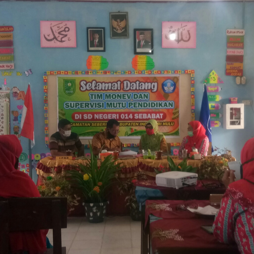 Tim LPMP Provinsi Riau, Lakukan Monev di SDN 014 Sebabat