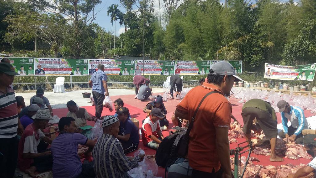 BEM se-Riau Ikut Berpartisipasi Dalam Giat Kurban DPP Santri Tani NU di RA Kopi Aren Palas