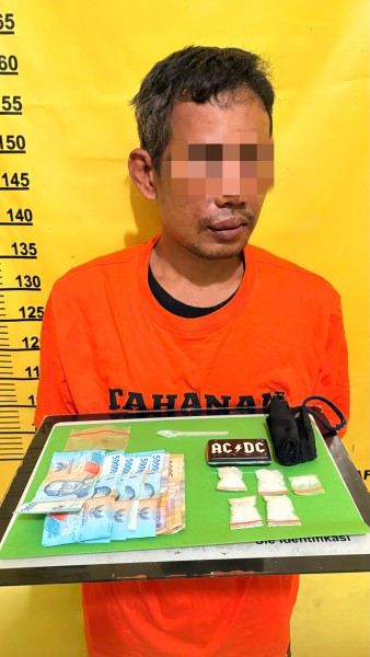 Tangkap DPO Kasus Narkoba, Polsek Kelayang Sita Belasan Gram Narkoba dari Tersangka