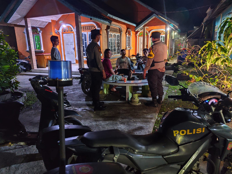 Polsek Kateman Tingkatkan Patroli Malam untuk Jaga Stabilitas Pasca-Pilkada