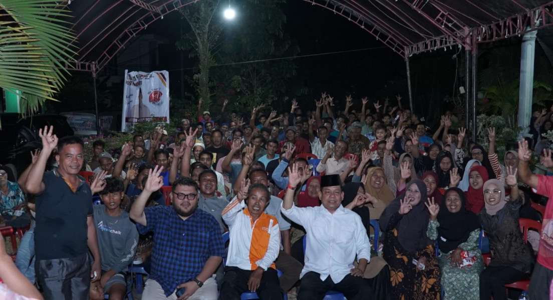 Warga Desa Pasir Utama Antusias Sambut Kampanye Dialogis Pasangan  Anton - Syafaruddin Poti