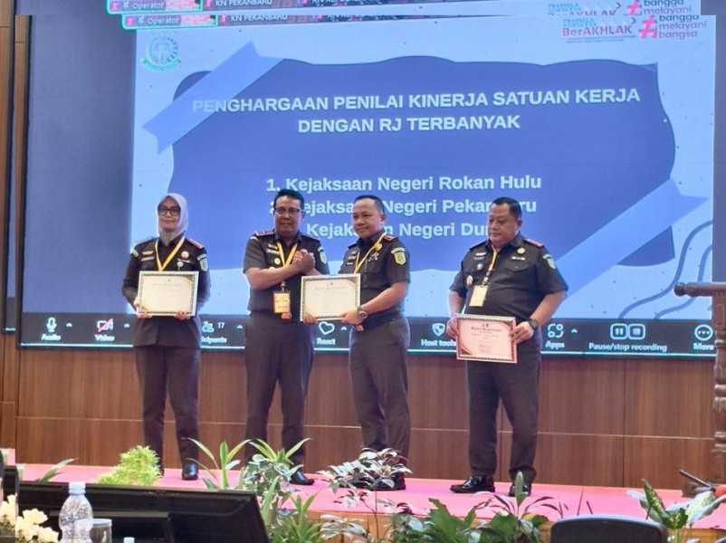 Borong Prestasi, Kejari Rokan Hulu Tampil sebagai Salah Satu Satker Terbaik se-Riau Tahun 2025