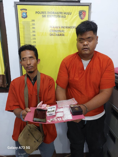 Jadi Bandar Sabu, Oknum Sekretaris OKP di Kecamatan Batang Cenaku Diciduk Polisi Bersama Anak Buahnya