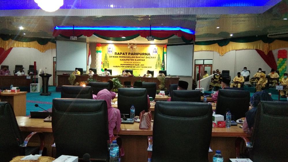 Rapat Paripurna DPRD Kampar, Peringati HUT ke-71 Kampar