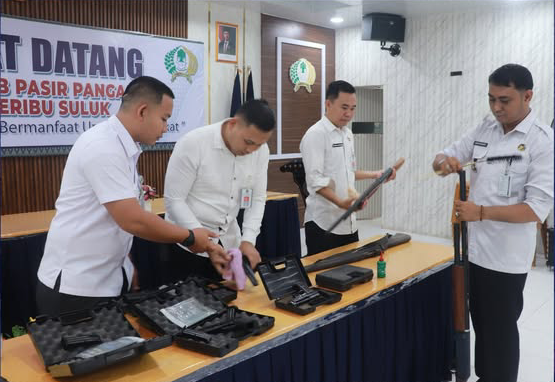 Lapas Pasir Pangaraian Perketat Pengamanan, Gelar Pengecekan Rutin Senjata Api