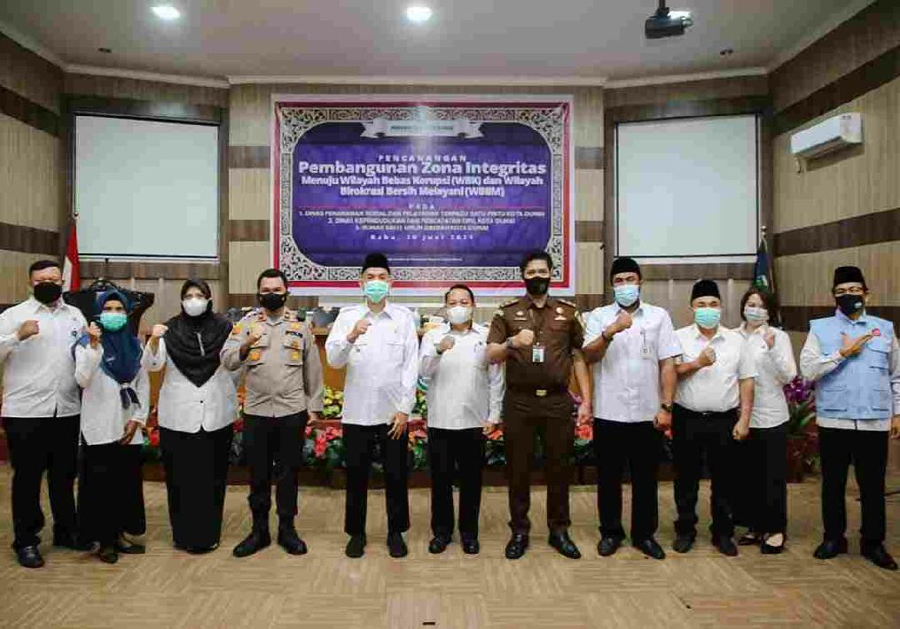 Walikota Dumai Hadiri Pencanangan Pembangunan Zona Integritas Menuju WBK dan WBBM