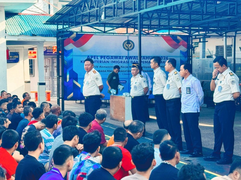 Pengarahan Awal Tahun 2026, Kalapas Bagansiapiapi Tegaskan WBP untuk Patuhi Peraturan