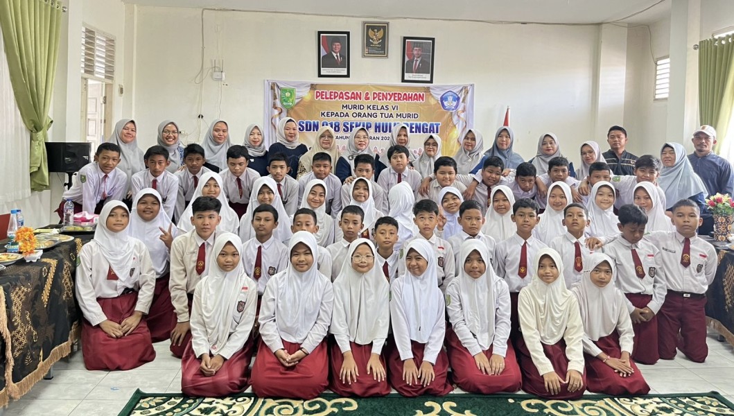 Tanpa Biaya, Penuh Makna: SDN 018 Sekip Hulu Lepas 45 Siswa Kelas 6 dengan Harapan Besar