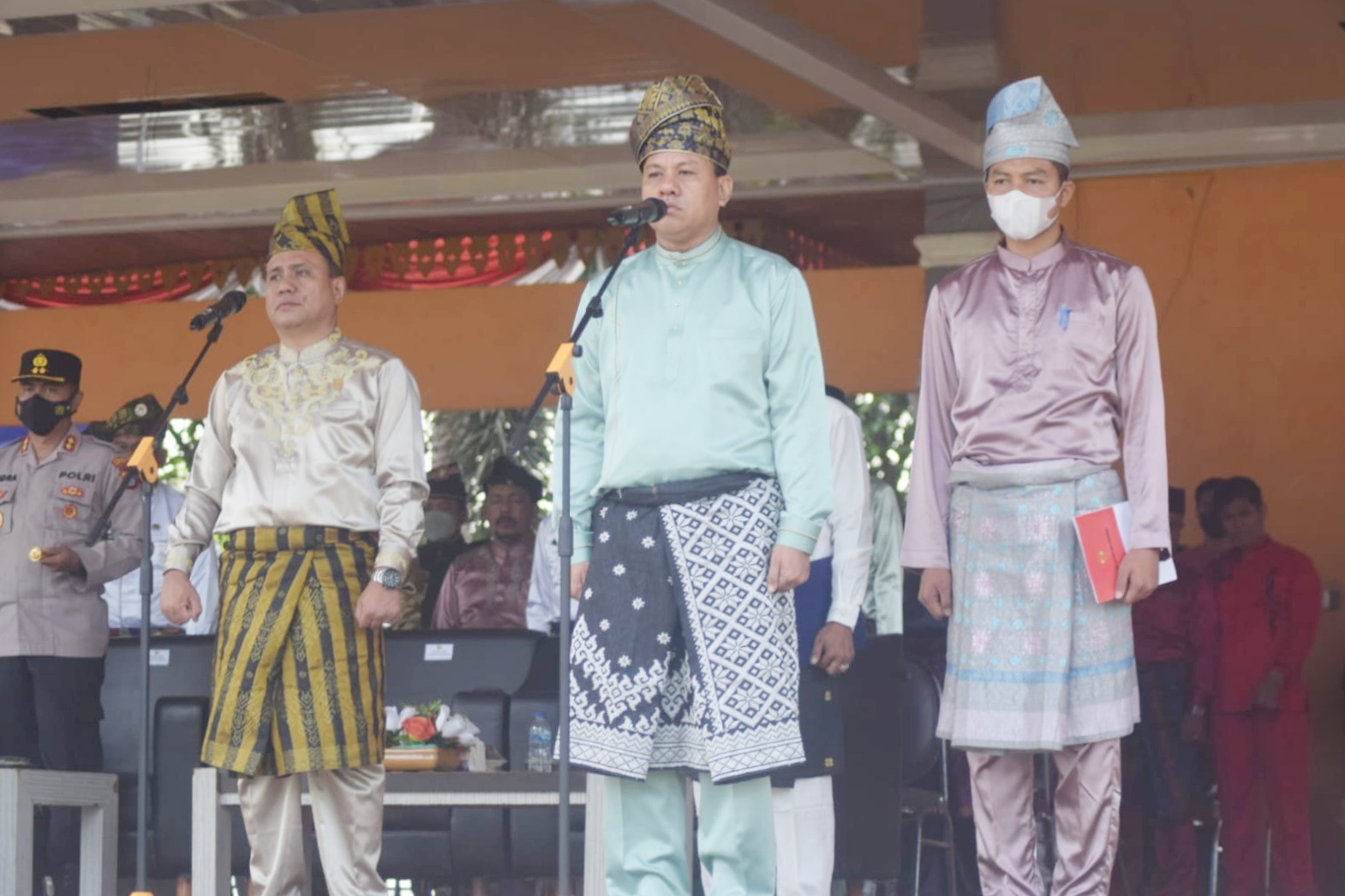 Harapan Plt Bupati Kuansing  Di Upacara  HUT Riau Ke 65  Untuk Riau Lebih Unggul