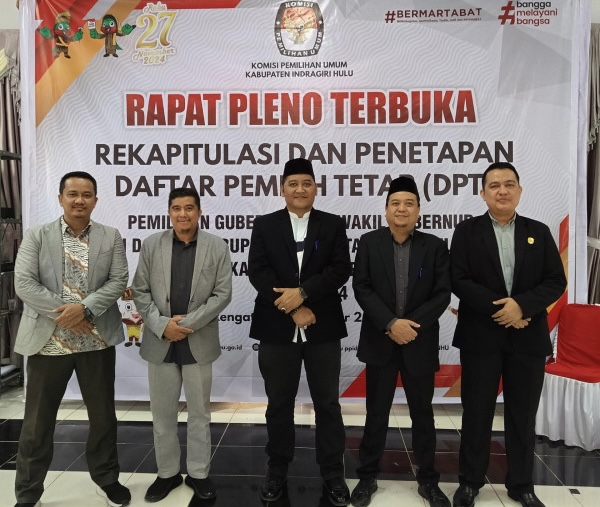 KPU Inhu Tetapkan DPT Pilkada Serentak 2024