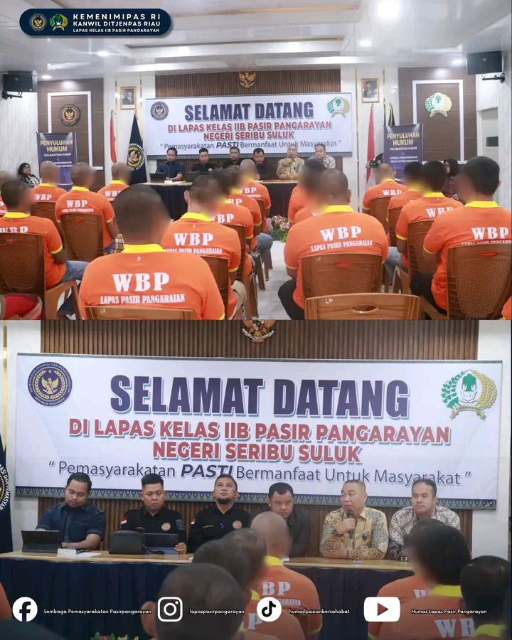 Lapas Pasir Pangaraian Gandeng POSBAKUMADIN Siak Beri Penyuluhan untuk Warga Binaan