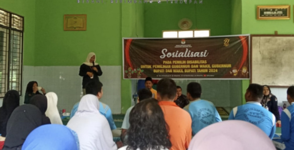 KPU Inhu Gelar Sosialisasi untuk Penyandang Disabilitas Demi Tingkatkan Partisipasi Pemilih