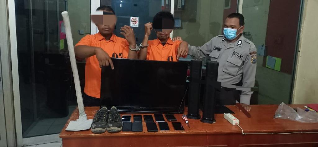 Dua Pelaku Bongkar Rumah Diringkus Polsek Tapung, Korban Alami Kerugian 721 Juta