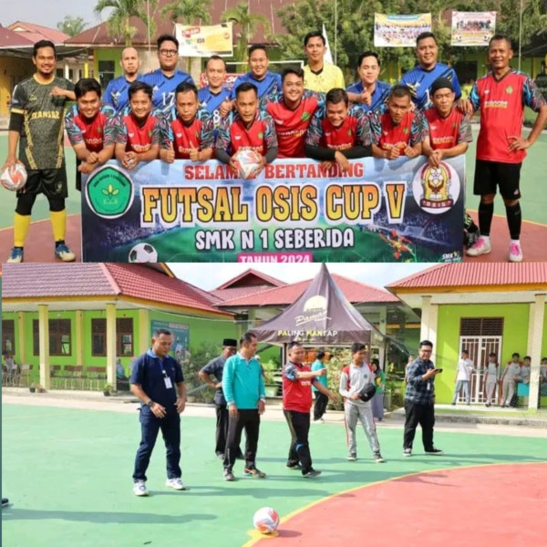 HUT SMKN1 Seberida, Taja Turnamen Futsal Antar Pelajar
