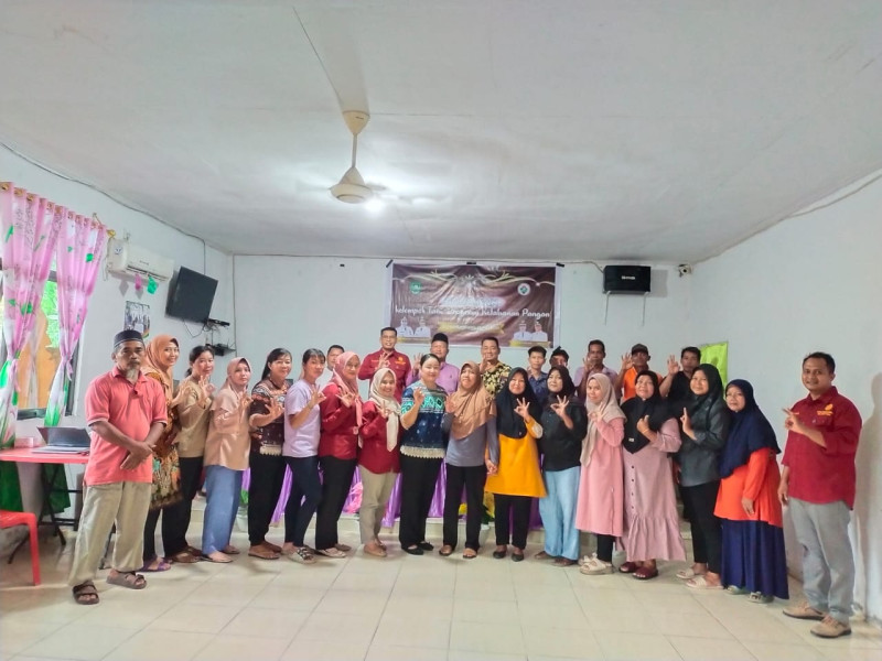 Pemdes Tanjung Medang Menggelar  Pelatihan Kelompok Tani Program Ketahanan Pangan