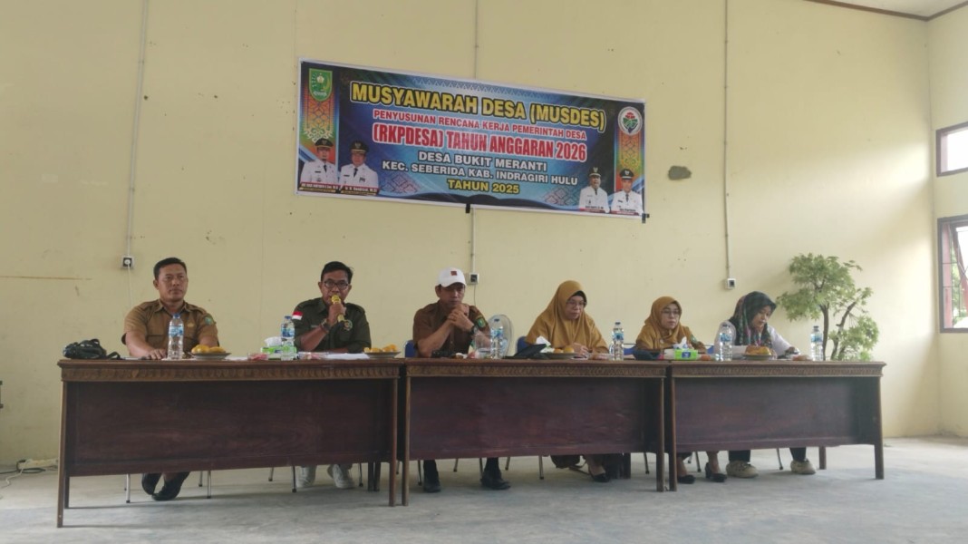 Musdes RKPDes Bukit Meranti Digelar, Warga Antusias Sampaikan Aspirasi