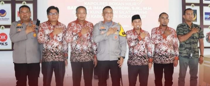 Kapolres Rohil Kunjungan Silaturahmi ke KPU dan Diskusi Persiapan Pelaksanaan Pilkada