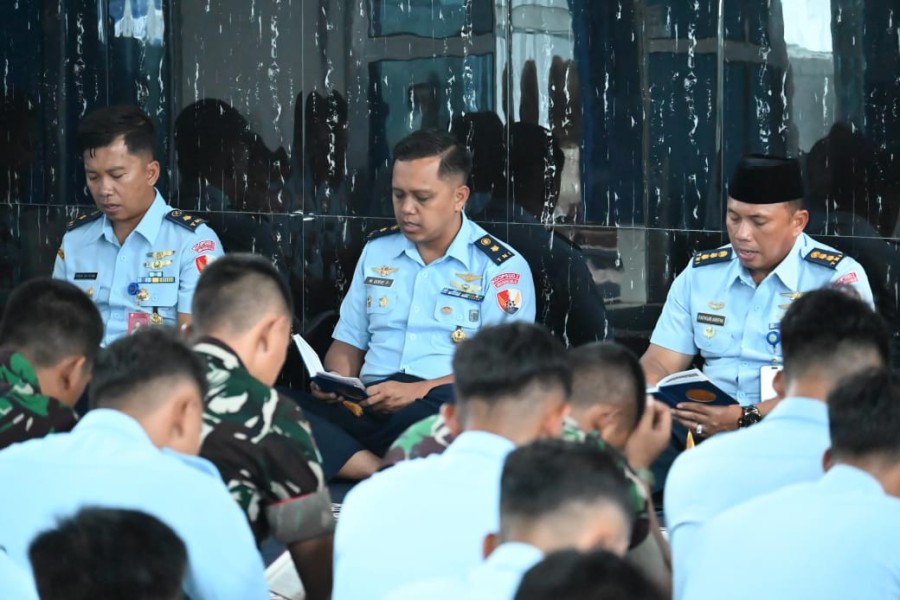 Lanud RSA Natuna Gelar Doa Bersama Jelang Peringatan ke-78 Hari Bakti TNI AU