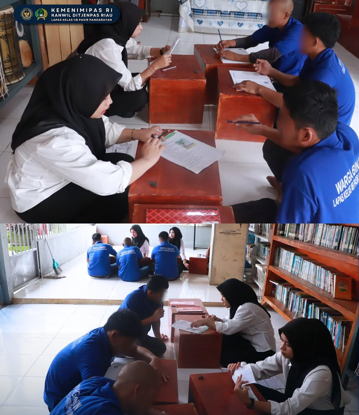 Lapas Pasir Pangaraian Gencarkan Program Pemberantasan Buta Aksara bagi Warga Binaan