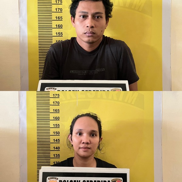 Kompak Pasutri Asal Sumut Tersandung Kasus Narkoba, Polsek Seberida Turut Amankan Pemasok