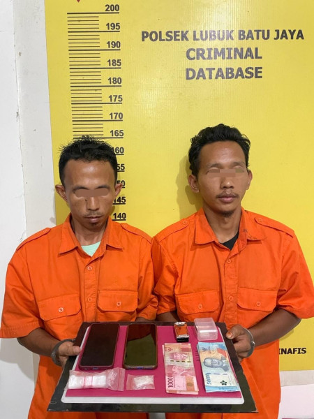 Kapolsek LBJ Bekuk 2 Pengedar Sabu, Ini Jumlah Barang Buktinya