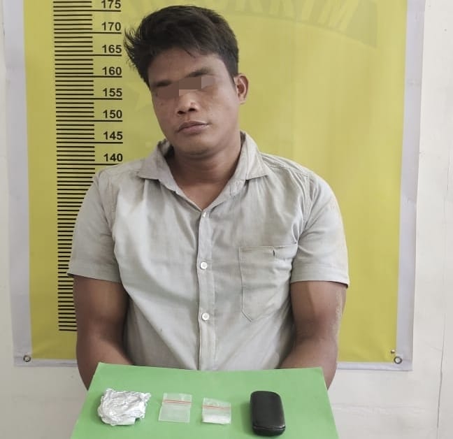 Pengedar 1,57 Gram Sabu Diringkus Polsek Batang Gansal