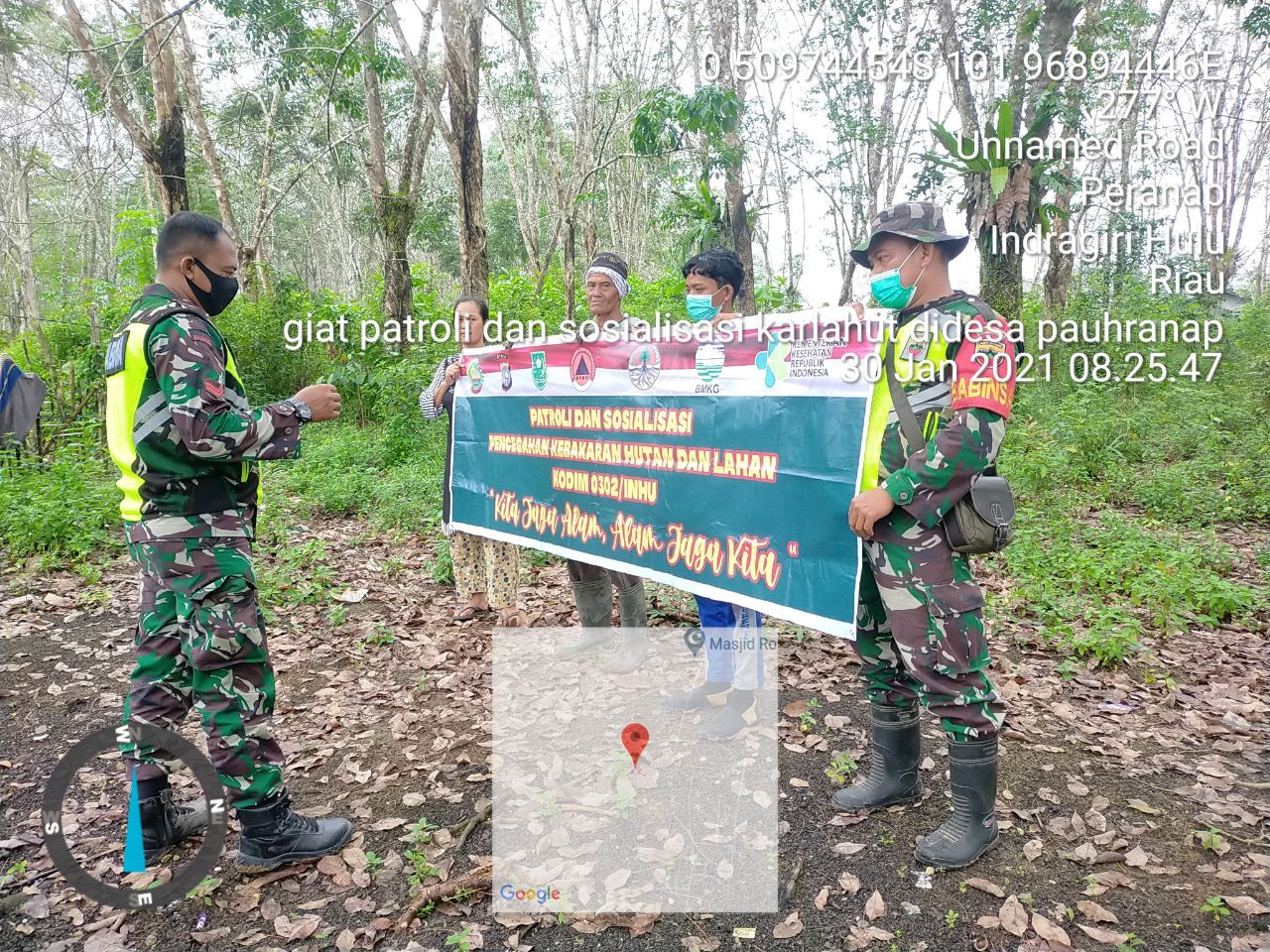 Cegah Karhutla, Koptu Wanudin Gelar Sosialisasikan di Pauranap