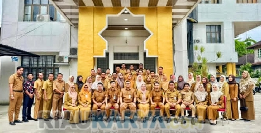 BKPSDM Rokan Hilir Gelar Apel Perdana dan Halal Bihalal, Hj. Yulisma Tekankan Penguatan Kinerja ASN