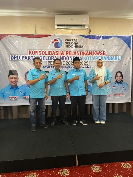 Konsolidasi & Pelantikan KWSB (Ketua, Wakil Ketua, Sekretaris dan Bendahara) DPD Partai Gelora Indonesia Kota Pekanbaru