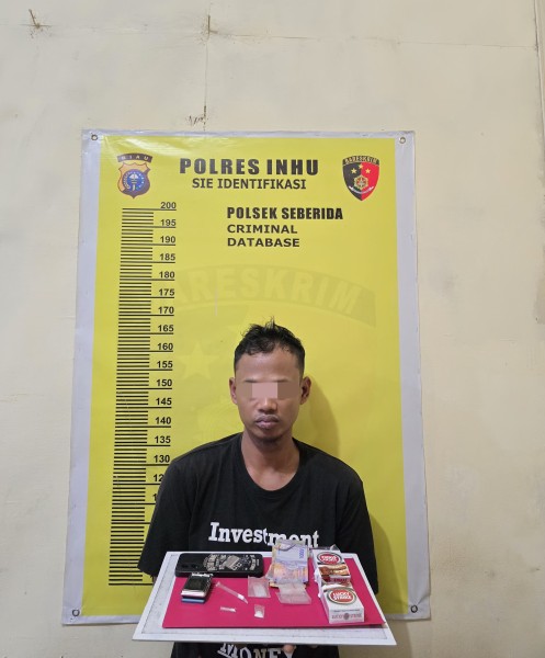 Bermarkas di Wisma, Pengedar Sabu Asal Rohil Diciduk Polsek Seberida, Inhu