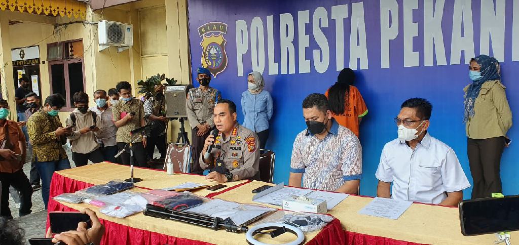 Seorang ART Pelaku Tindak Pidana Pornografi Ditangkap Satreskrim Polresta Pekanbaru