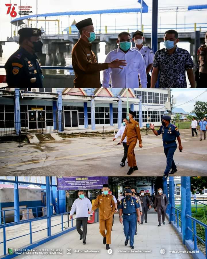 Tinjau Bangunan Pelabuhan Bandar Sri Junjungan, Walikota Dumai: Tahun Depan Kita Revitalisasi