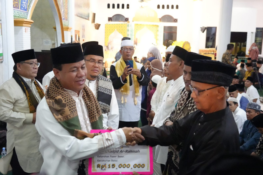 Safari Ramadhan Di Benai Plt Bupati Kuansing, Benai Segera Miliki Taman Kota
