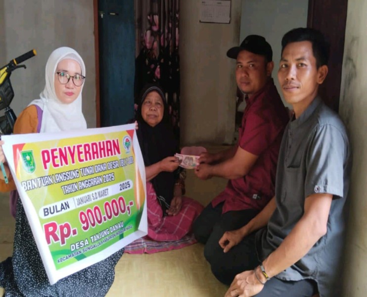 BLT-DD 2025 di Inhu, Upaya Pemerintah Desa Tanjung Danau Tekan Angka Kemiskinan